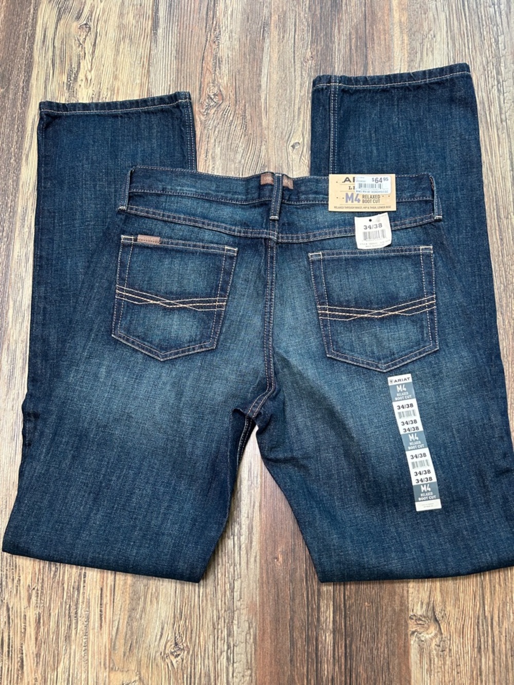 NWT Ariat Men's M4  Relaxed Boot Cut Jeans 34 x 38